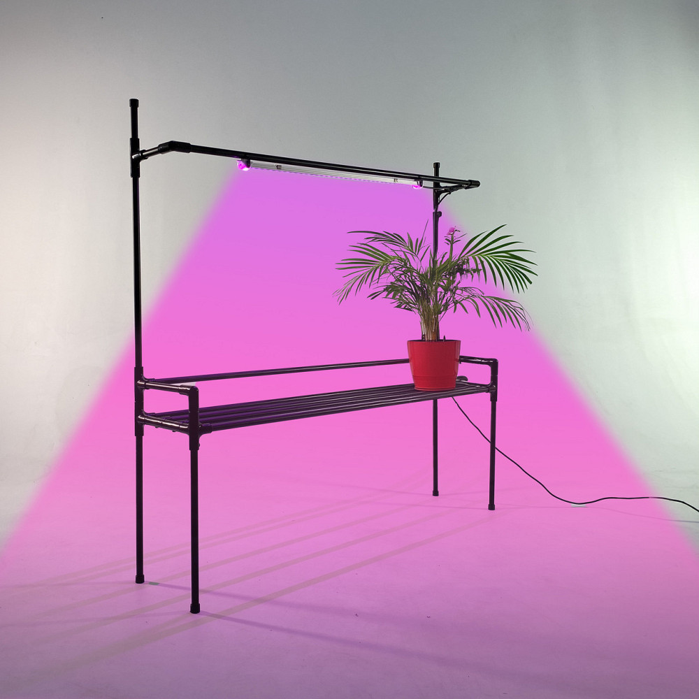 Підставка для квітів на підвіконня Lucia Bicolor з фітолампою. Полиця для квітів на вікно Борисполь - изображение 1