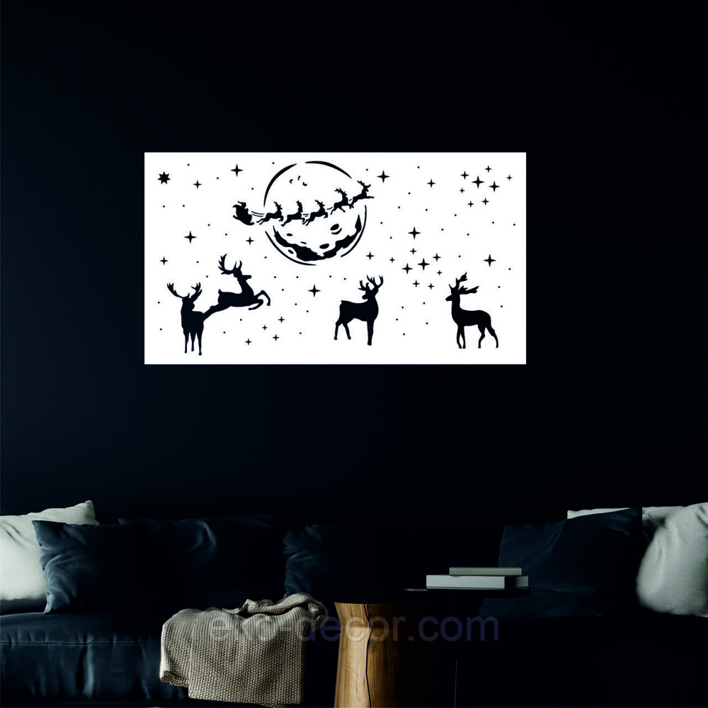 Декоративное настенное Панно «Новый год» Декор на стену 110*61 см, Белый Киев - изображение 5