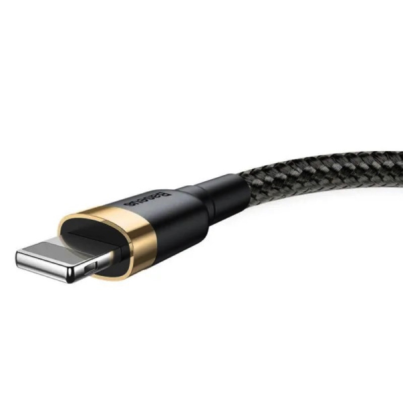 Кабель Baseus Cafule Cable USB - Lightning 2.4A 1m Gold+Black CALKLF-BV1 Одесса - изображение 5
