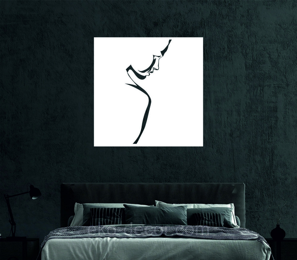 Декоративне настінне Панно «Сілует жінки», Декор на стіну 70*70 см, Білий Київ - фото 7