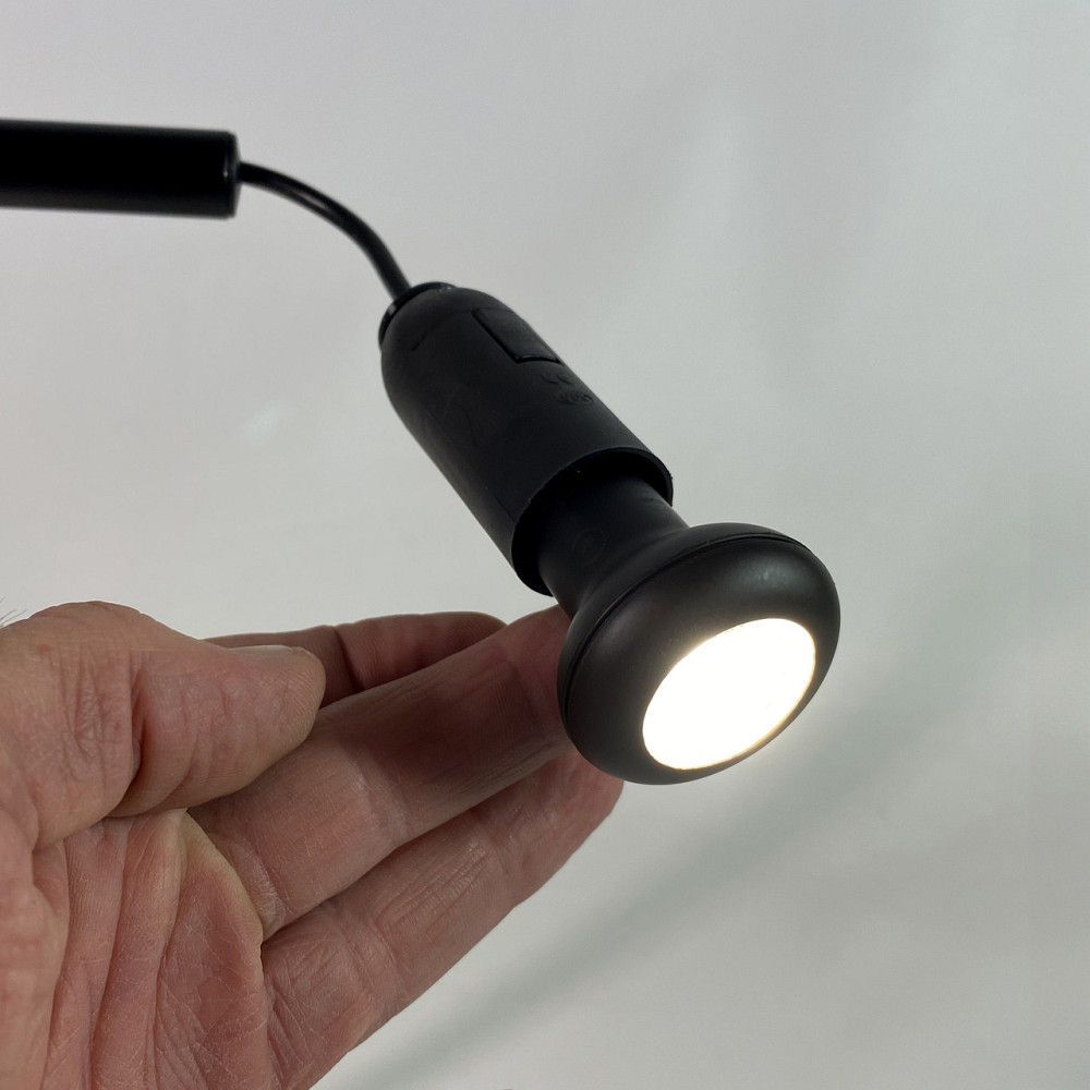 Настільна лампа Black Tandem - подвійний металевий дизайнерський LED світильник із спрямованими ламп Борисполь - изображение 6