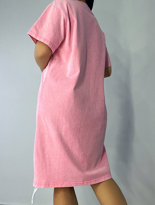 Сукня-футболка жіноча A-N 2666-1 тай-дай оверсайз, рожевий, one size Київ - фото 19