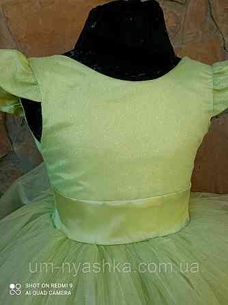 Салатовое нарядное платье на девочку Костюм Фея Динь-Динь Весна Капуста Кривой Рог