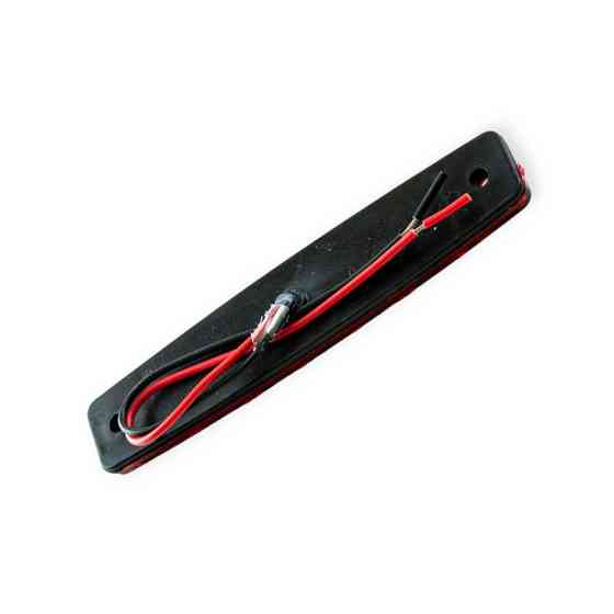 Фонарь прямоугольный красный 100х20мм 6 LED (12-24V) маркерный Мукачево