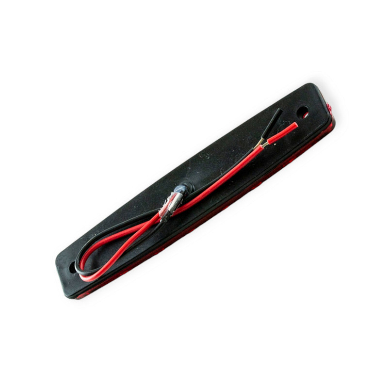 Фонарь прямоугольный красный 100х20мм 6 LED (12-24V) маркерный Мукачево - изображение 1