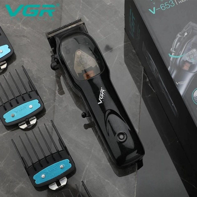Бритва аккумуляторная для стрижки волос и бороды VGR Hair Clipper V-653 Voyager, Триммер для висков KV-99 Львов - изображение 7