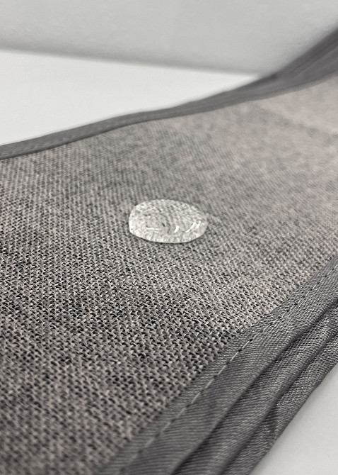 Комплект штор на люверсах VR-Textil Блэкаут двусторонний ASHEN NIGHT № 1850ш Бежево-серый 150х270 см 2 шт (37-0295) Киев - изображение 7