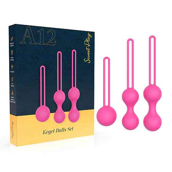 Набір вагінальних кульок - Erospace Sweet Play Kegel Balls Set A12 Sex Aura Київ