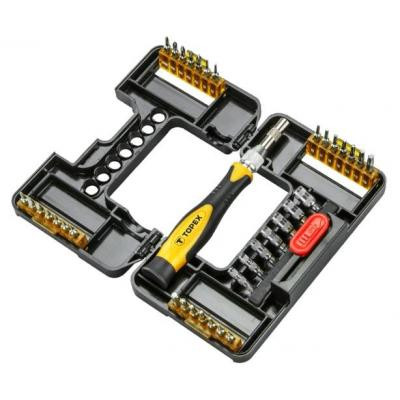 Набір інструментів Topex насадок с держателем, 37 ед. (39D343) Вінниця - фото 1