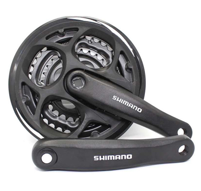 Шатуны Shimano под квадрат 42/32/22 для велосипеда, черный Бровары - изображение 1