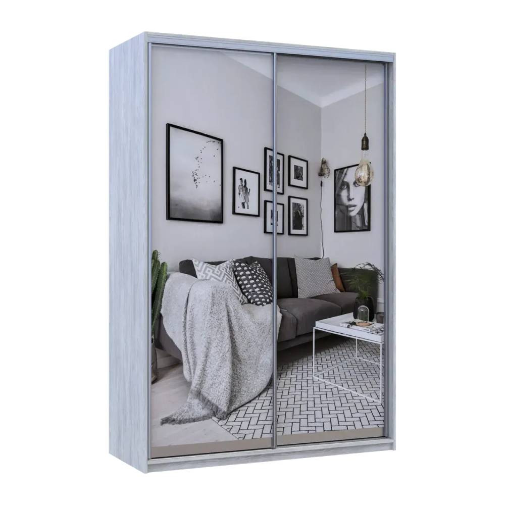 Шкаф купе Doros Сити Лайт Сосна Натти 2 Зеркала 150х45х225 (DRS-011963) Львов - изображение 2