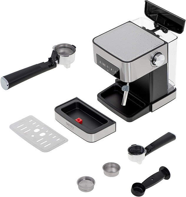 Кавоварка Camry CR 4410 ріжкова/ 1000 Вт/ 15 бар/ мелена/ капучінатор/чорнa Винница - изображение 8