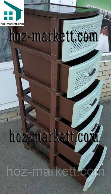 Пластиковий комод на 6 ящиків Харків - фото 6