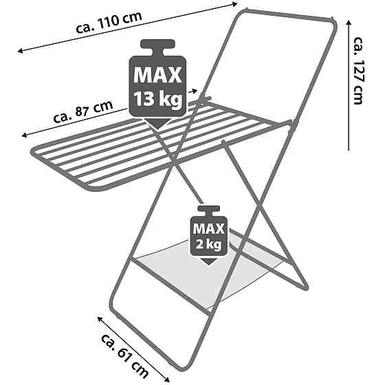 Сушарка для білизни підлогова Casa Si City 8m White (CS92282W04) Київ