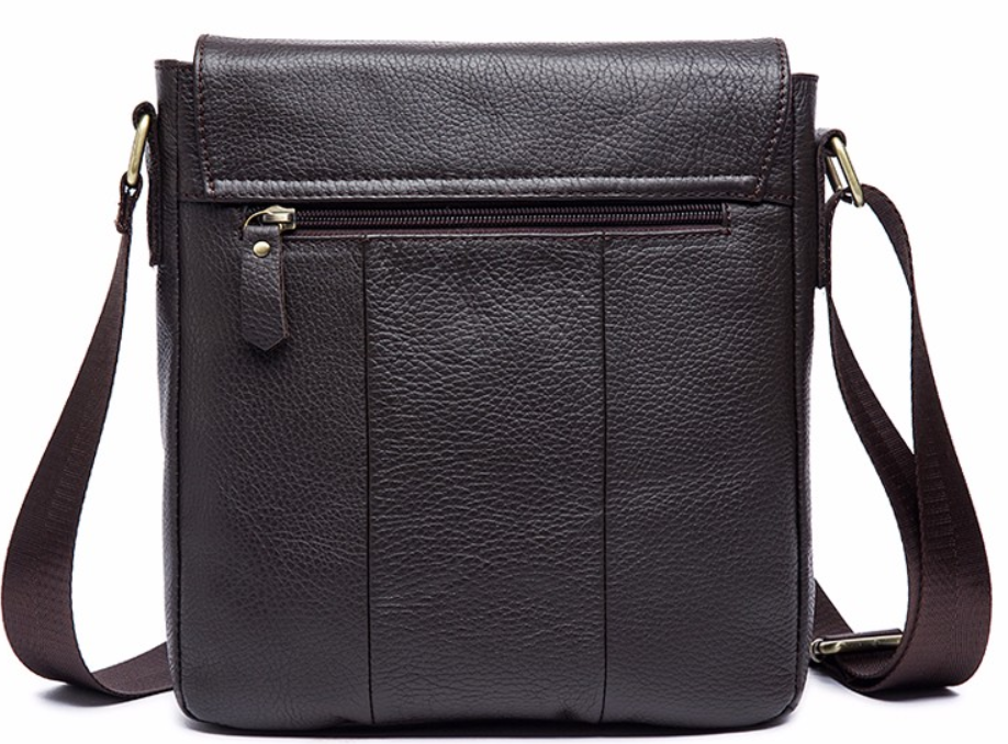 Сумка через плече зі шкіри Vintage 20022 Коричнева Київ - фото 7