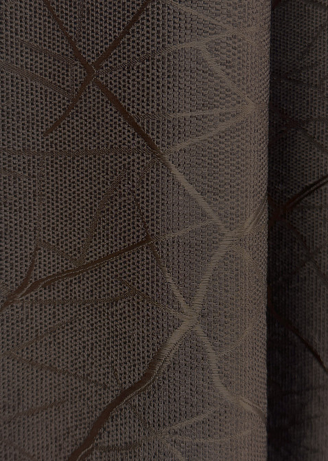 Комплект готових штор VR-Textil Льон Савана № 687ш Венге 100х270 см 2 шт (31-108) Київ - фото 16