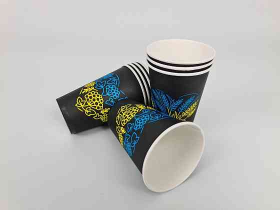 Склянки паперові одноразові 340 мл Українське серце (50 шт.) Харків