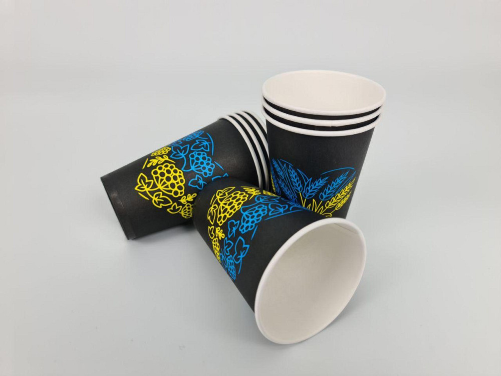 Склянки паперові одноразові 340 мл Українське серце (50 шт.) Харків - фото 2