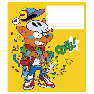 Зошит Школярик Oops 12 аркушів лінія (012-3261L) Вінниця - фото 4