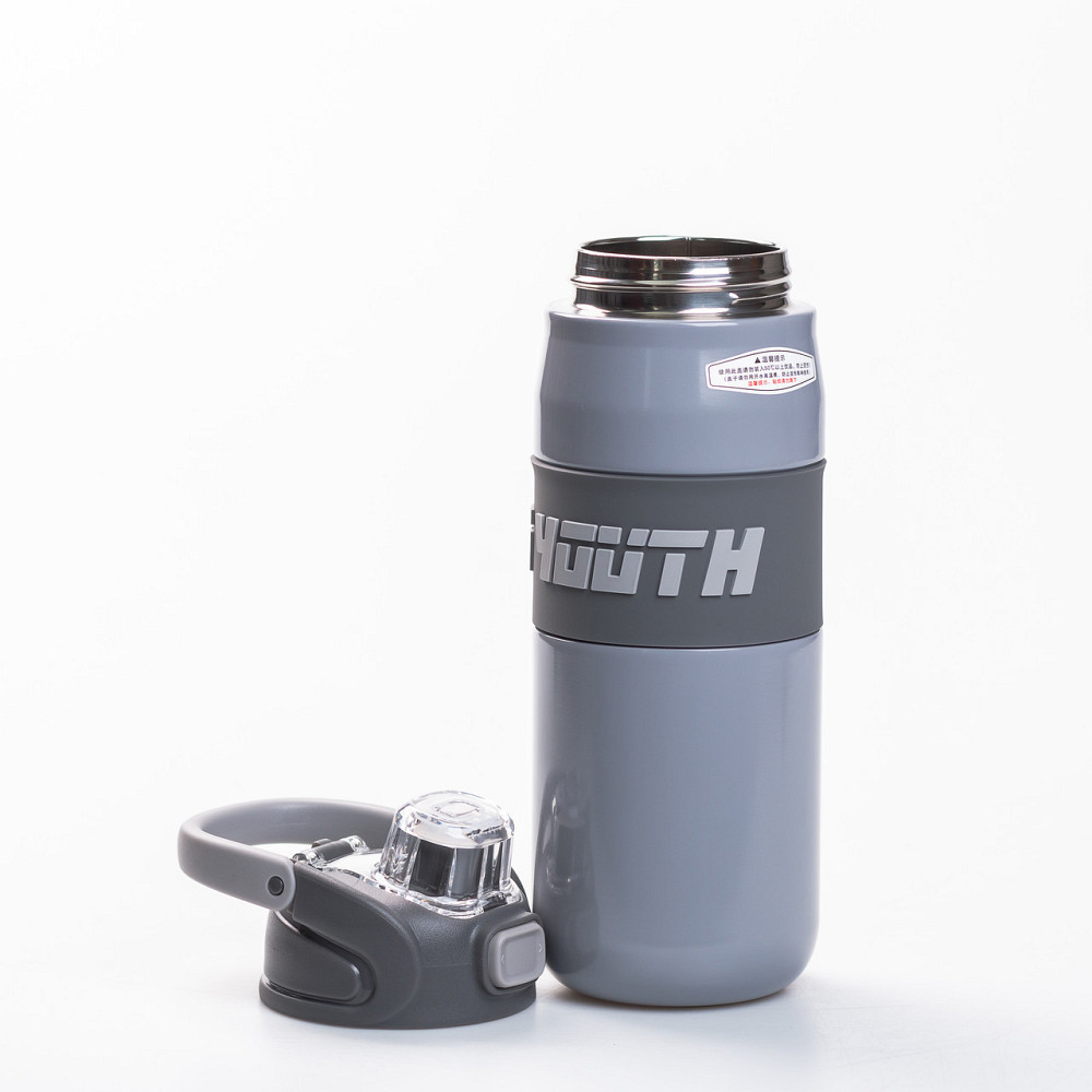 Термос спортивный с мундштуком 680 мл серый HP-14-54G Киев - изображение 3