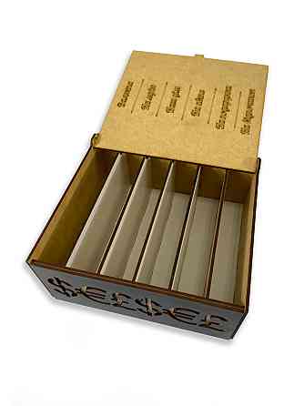 Копилка для денег БАНК СІМʼЇ из натурального дерева с резьбой и перфорацией, копилка 20x18,5x8,5 см Каменец-Подольский