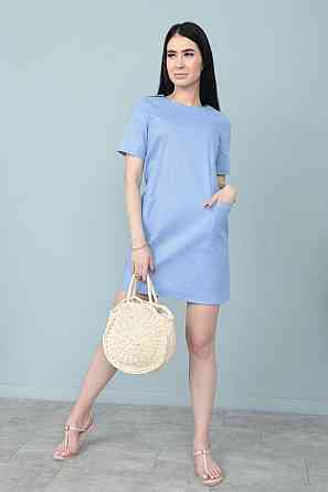 Літня сукня з кишенями "Tiffany" оптом Блакитний, 46-48 Київ