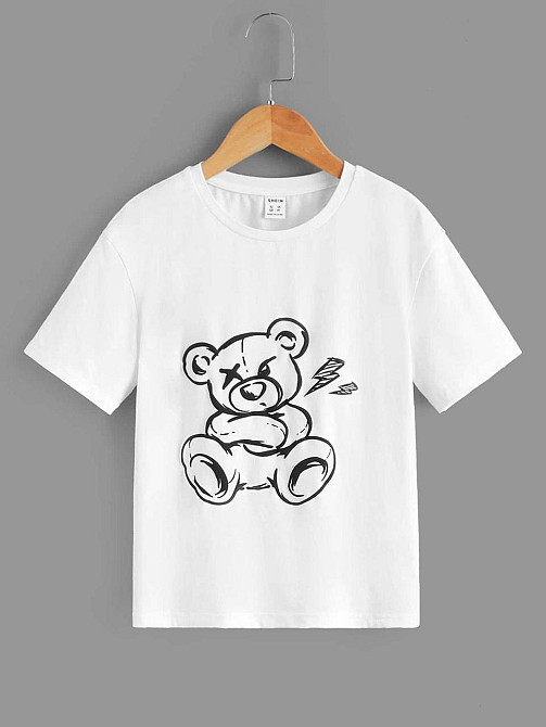 Футболка жіноча з принтом  46 Біла 2664083380 Дніпро - фото 1