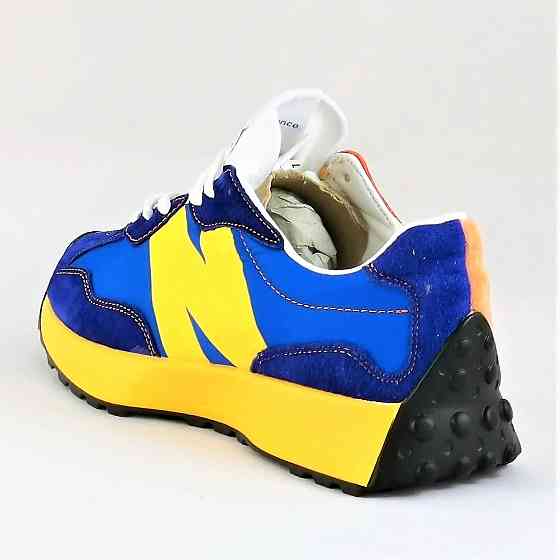 Чоловічі Сині Кросівки New Balance 327 Жовті Жовтогарячі Нью Баланс (розміри: 41,42,43,44,45,46) Відео Огляд Дніпро