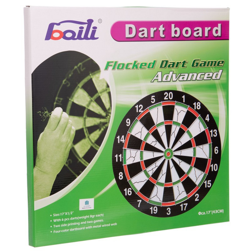 Мішень для гри в дартс Baili Flocked 17115 43 см Вишневе - фото 6
