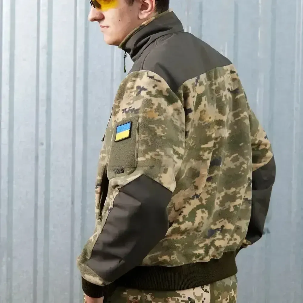 Кофта флісова тактична під гумку піксель ЗСУ Запоріжжя - фото 2