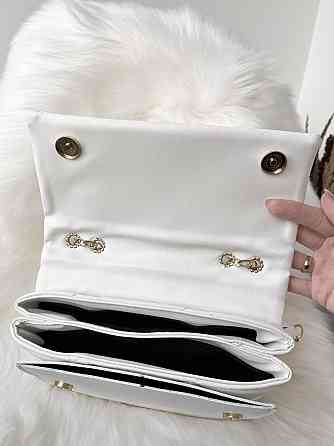 Сумка женская вечерняя нарядная белая дамская сумочка на цепочке сумки женские Киев