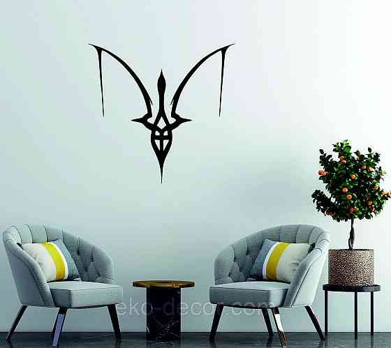 Декоративное настенное Панно «Герб Украины» Декор на стену 90*85 см, Черный Киев