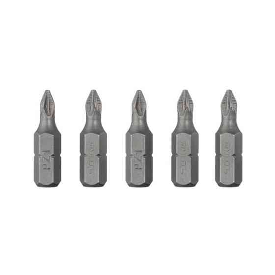 Комплект викруткових насадок, PZ1, 1/4"×25 мм, ACR, S2, 5 од., STORM Львів