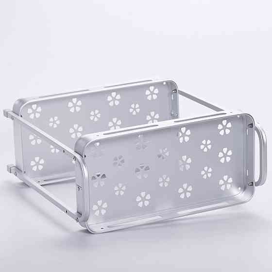 Yiwu Двоярусна полиця для ванної алюмінієва настільна 34×16×35 см HP-46-4 Коломия