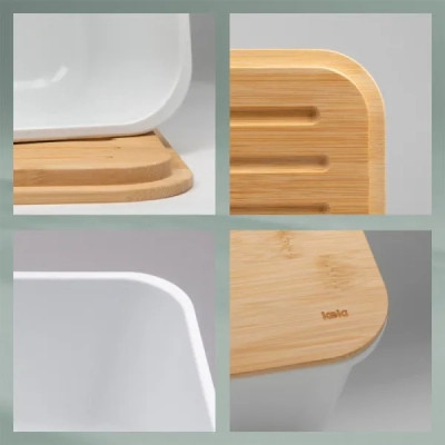 Хлібниця Kela Apart, біла, 38х21х12,5 см (12638) Вінниця - фото 5