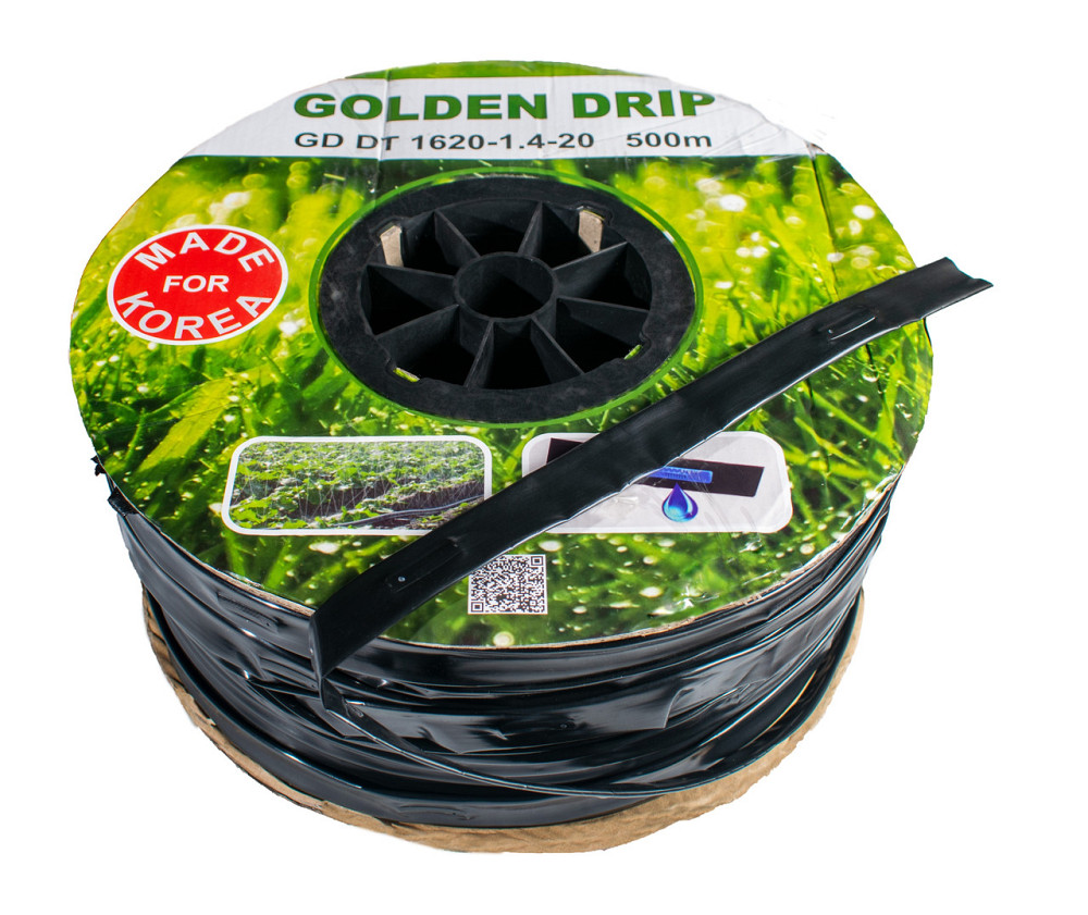 Стрічка крапельна 8 mil крок 30 см бухта 100 метрів емітерна GOLDEN DRIP Дніпро - фото 3