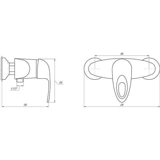Змішувач для душу Globus Lux Smart GLSM-0105N (000009299) Київ