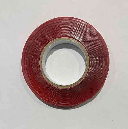 Двостороння стрічка піно-акрилова Прозора 500 мкм 12мм х 5м Рівне