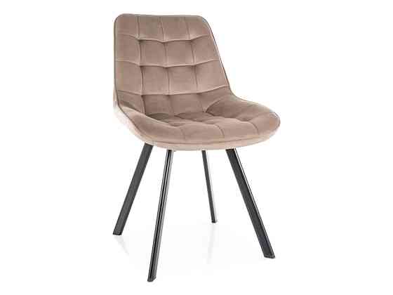 Стілець MONTI VELVET чорний каркас/темний беж BL.40 Киев