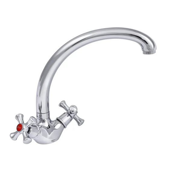 Кухонный смеситель Zerix TLB 827 с высоким изливом и надежной конструкцией (ZX0077) Харьков