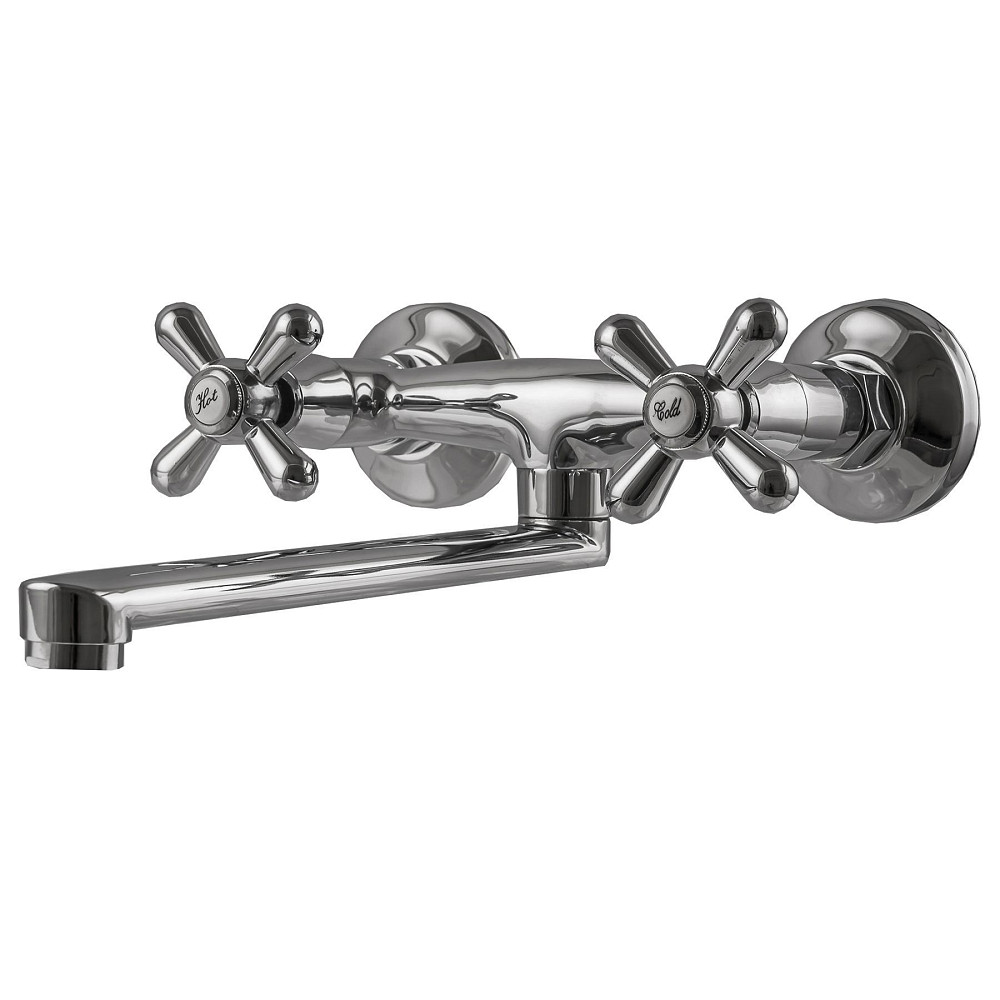 Змішувач для кухні Globus Lux GB-SHARM-361-BR зі стіни плоский вилив 250мм, латунь Тернополь - изображение 2