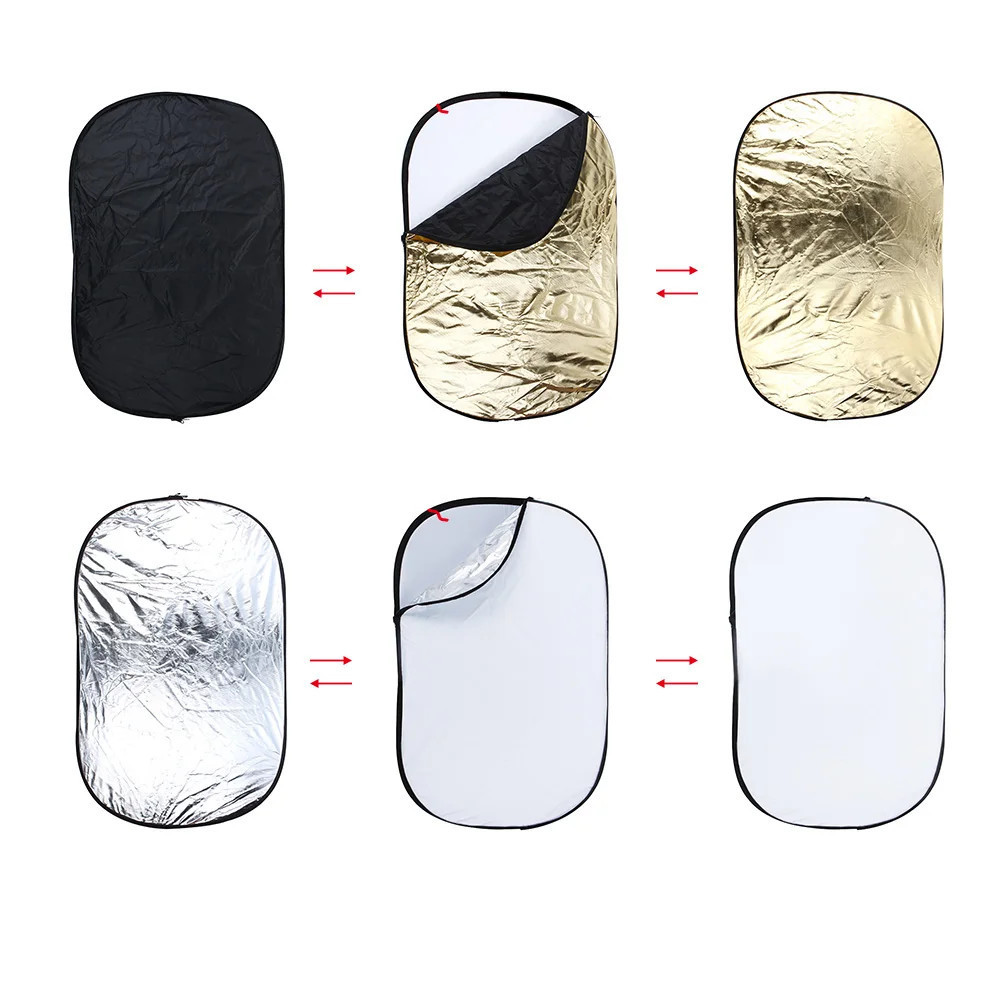 Рефлектор відбивач світла для фото овальний 5в1 150x200см AC Prof RO1520 Київ - фото 2