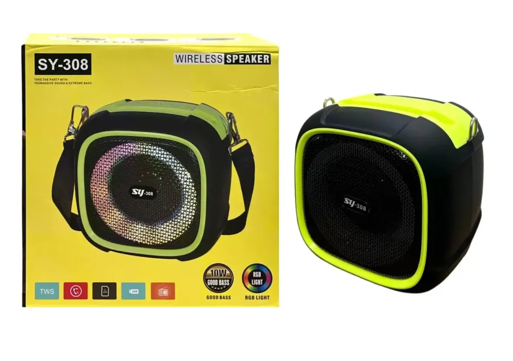 Минидинамик Bluetooth SY-308 5ВТ, поддержка карты памяти TF, FM-приемник. встроенный аккумулятор Одесса - изображение 2