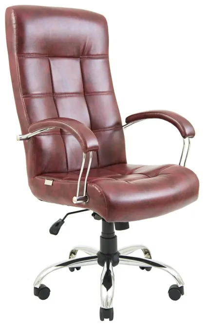 Офисное Кресло Руководителя Richman Virginia Titan Bordo Хром М3 MultiBlock Бордовый Киев - изображение 1