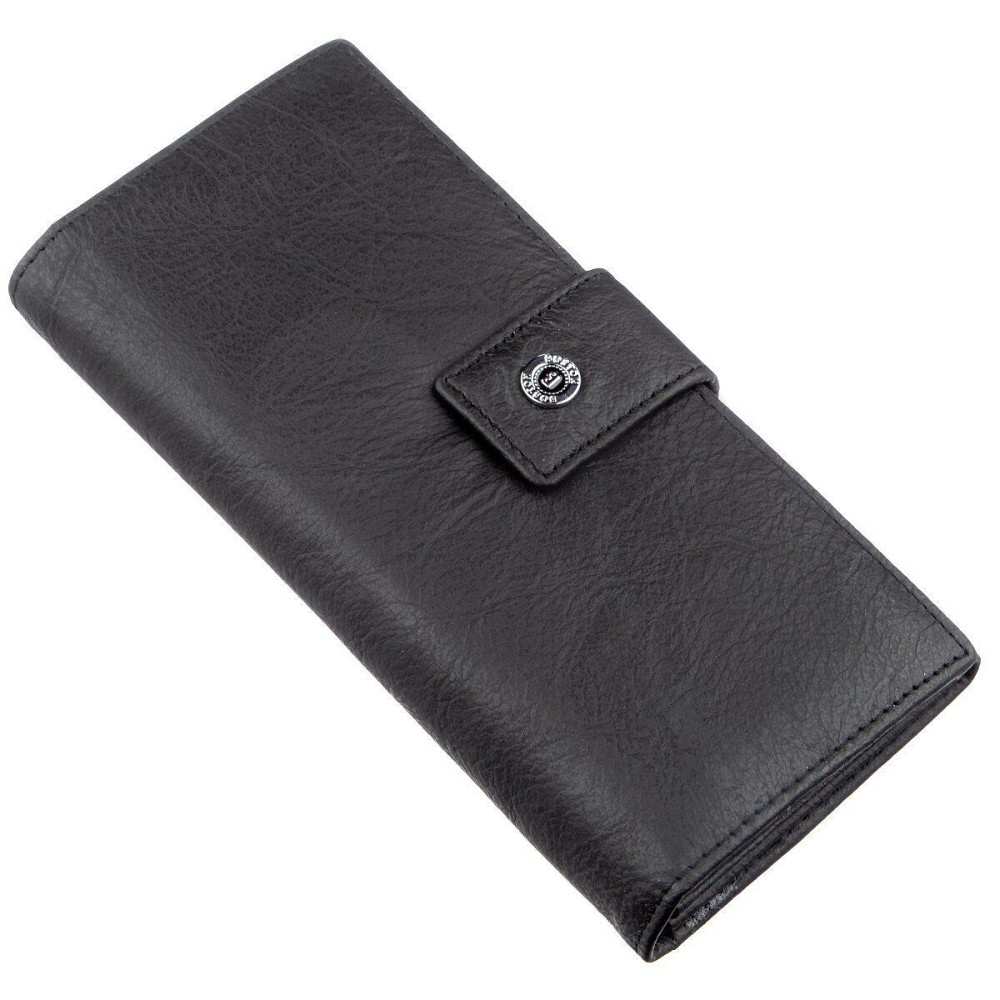 Жіночий гаманець з монетницьою на блискавки Чорний (Boston) Київ - фото 5