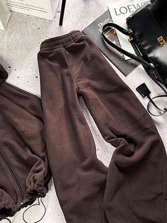 Стильний жіночий костюм-двійка двосторонній пошар-фліс 46/48 Одеса