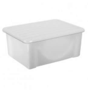 Ємність 22л для зберігання речей з кришкою прозорий Алеана Житомир - фото 1