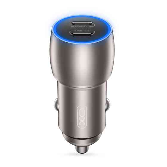Автомобільний зарядний пристрій XO CC51 PD40W Metal Intelligent Dual + Lightning кабель Львів