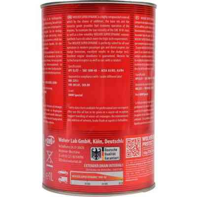Моторное масло Wolver Super Dinamic 10W-40 1л (4260360941092) Винница