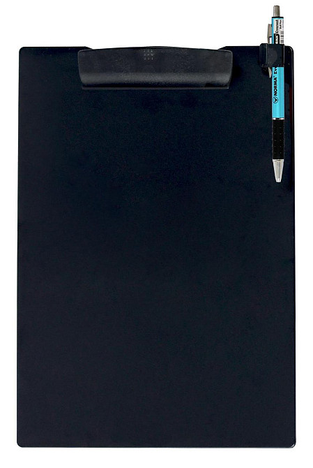 Планшет A4 пластиковий "Norma" з кліпом та тримачем для ручки, 5104-09N чорн, шт Київ - фото 1